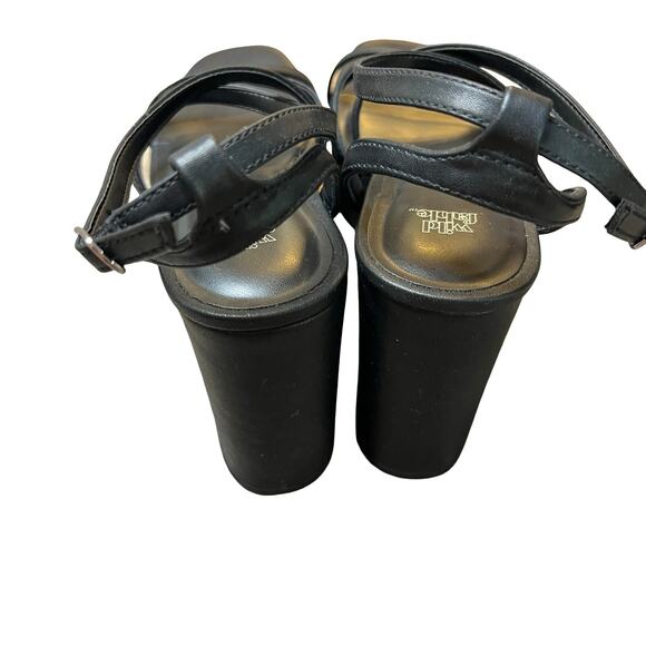 WILD FABLE Ronnie Strappy Platform Wedge Heels Black - Picture 5 of 5